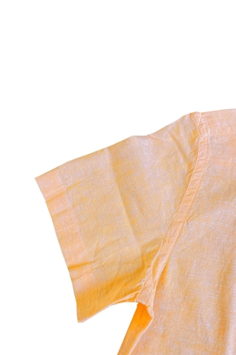 CAMISA MC SLIM FIT LINHO LARANJA 4