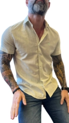 CAMISA MC SLIM FIT FLAME VERDE 2