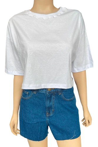 T-SHIRT CROPPED FEMININO