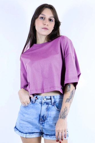 T-SHIRT CROPPED FEMININO