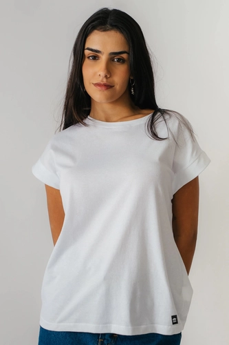 T - SHIRT BLOCADA MANGAS FEMININA