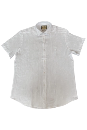 CAMISA MC SLIM FIT LINHO BRANCO 2