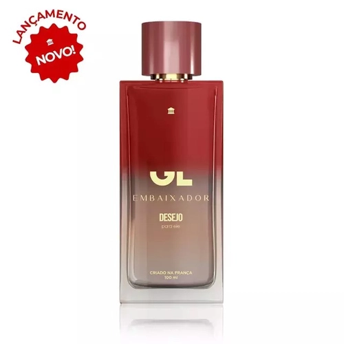 PERFUME GL EMBAIXADOR DESEJO PARA ELE 100ML VERMELHO U