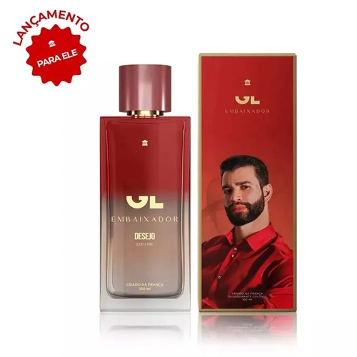 PERFUME GL EMBAIXADOR DESEJO PARA ELE 100ML VERMELHO U