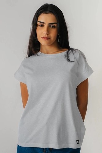 T - SHIRT BLOCADA MANGAS FEMININA