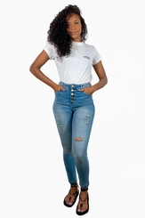 CALÇA OCKY 13 AZUL MÉDIO 42