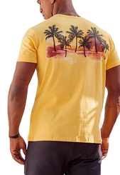 CAMISETA SUMMER SUNSET AMARELO