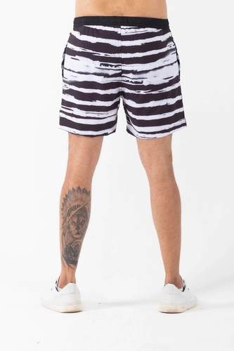 SHORT DUNAS PRETO E BRANCO PRETO E BRANCO GG