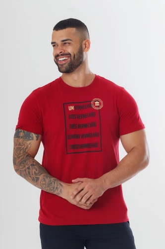 CAMISETA UM VERMELHÃO