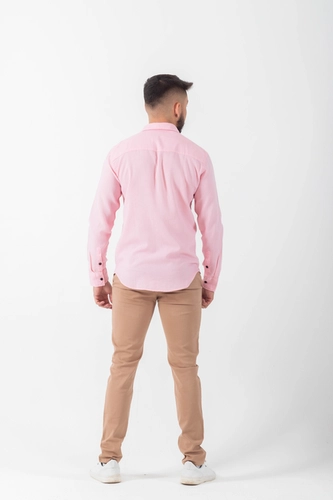 CAMISA MANGA LONGA SEM BOLSO CORES ROSA P
