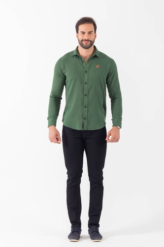 CAMISA MANGA LONGA SEM BOLSO CORES ROSA P