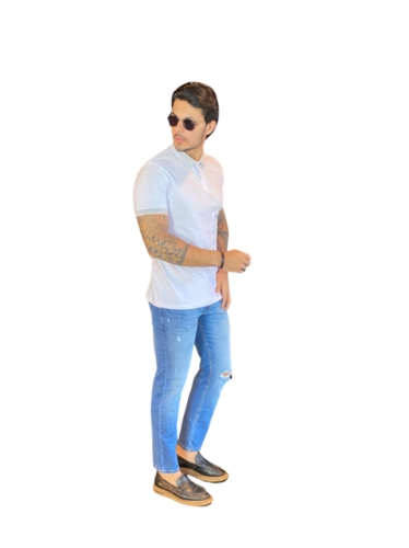 CAMISETA POLO PIQUET MR OCKY BRANCO P