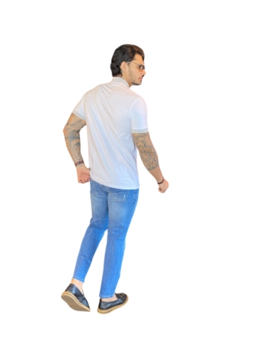 CAMISETA POLO PIQUET MR OCKY BRANCO P