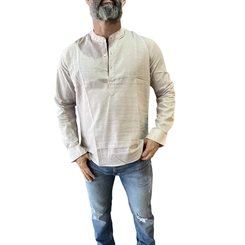 CAMISA MANGA LONGA SEMI SLIM BATA