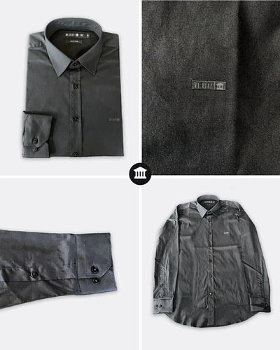 CAMISA MANGA LONGA SEMI SLIM  PRETO P