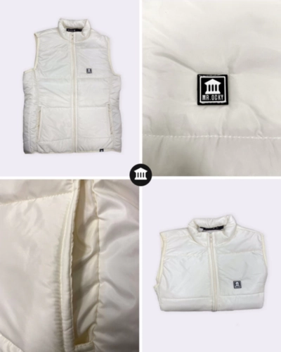 COLETE PUFFER FEMININO OFF WHITE OFF WHITE P