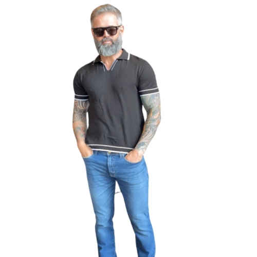 CAMISETA POLO TRICOT