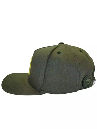 BONE EMBAIXADOR VERDE MUSGO COM BORDADO DOURADO