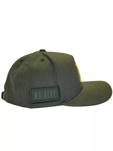 BONE EMBAIXADOR VERDE MUSGO COM BORDADO DOURADO