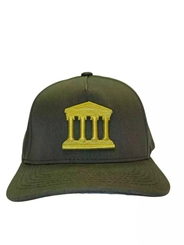 BONE EMBAIXADOR VERDE MUSGO COM BORDADO DOURADO