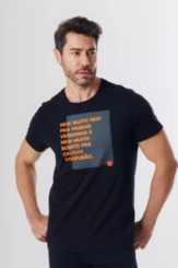 CAMISETA EMBAIXADOR NEM MUITO FEIO PRETO PRETO GG