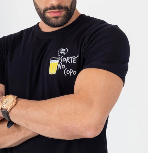 CAMISETA SORTE NO COPO