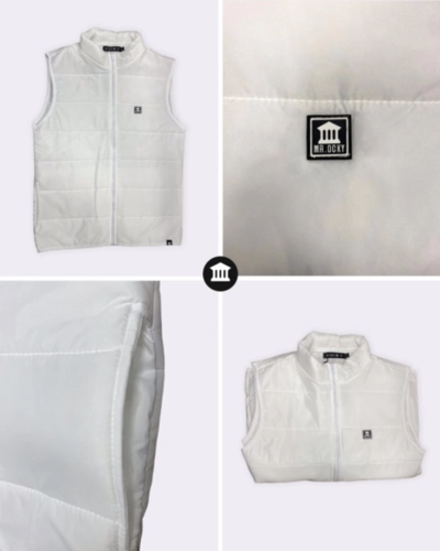 COLETE PUFFER BRANCO MASCULINO BRANCO GG