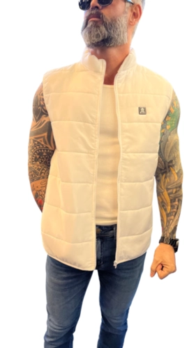 COLETE PUFFER BRANCO MASCULINO BRANCO GG