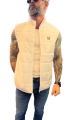 COLETE PUFFER BRANCO MASCULINO BRANCO GG