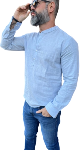 CAMISA MANGA LONGA SEMI SLIM BATA