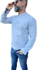 CAMISA MANGA LONGA SEMI SLIM BATA