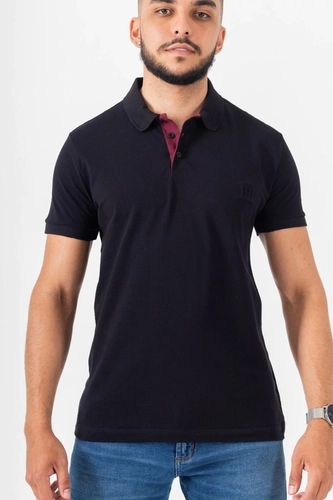 CAMISETA POLO PIQUET MR OCKY PRETO C/