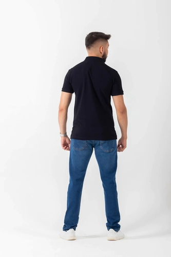 CAMISETA POLO PIQUET MR OCKY PRETO C/