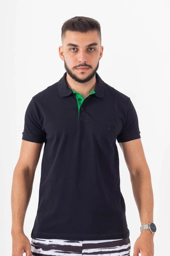 CAMISETA POLO PIQUET MR OCKY PRETO C/