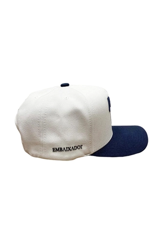 BONE PARAISO PARTICULAR BRANCO ABA AZUL MARINHO BRANCO U