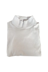 CAMISETA CANELADA GOLA ALTA MANGA LONGA