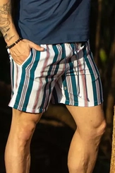 SHORT RED BLUE BEAR