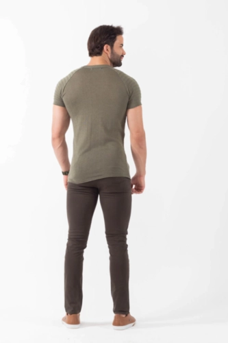 CAMISETA TRICOT NERVURA
