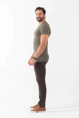 CAMISETA TRICOT NERVURA