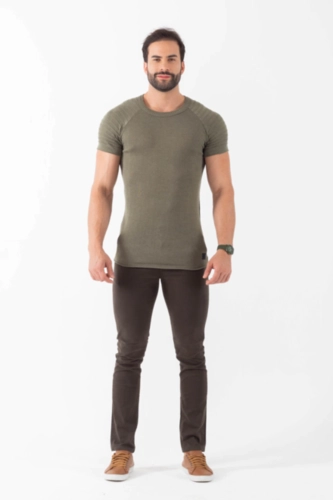 CAMISETA TRICOT NERVURA