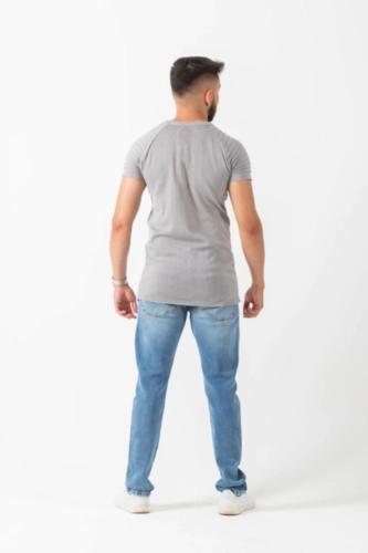 CAMISETA TRICOT NERVURA