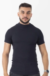 CAMISETA CANELADA GOLA ALTA MR. OCKY